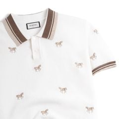 Áo Polo Dệt Kim By Cotton SS2 Thêu Ngựa