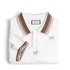 Áo Polo Dệt Kim By Cotton SS2 Thêu Ngựa