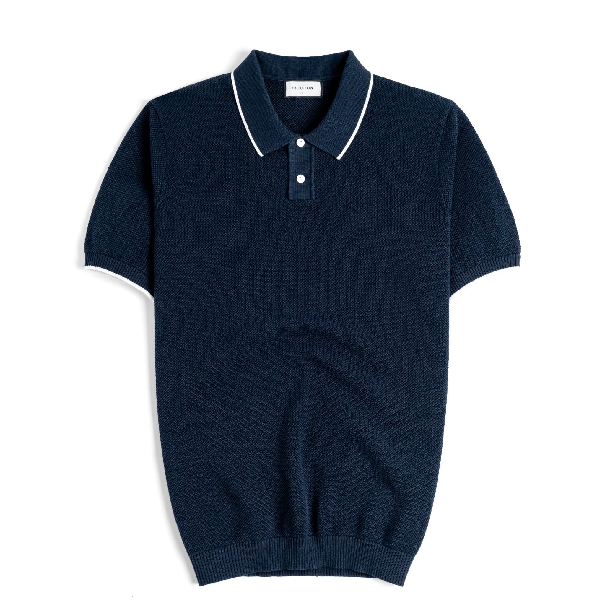 Áo Polo Nam Dệt Kim By Cotton Melange SS2