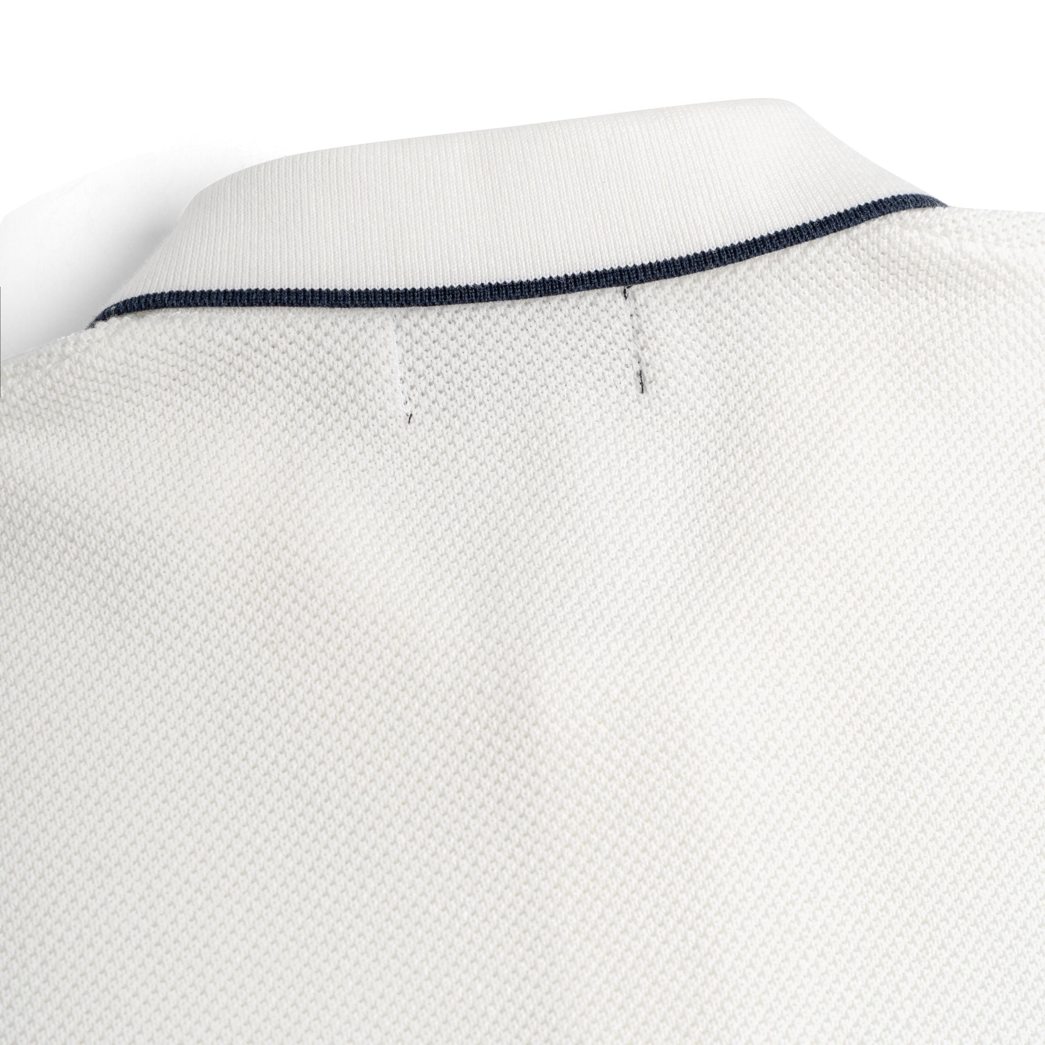 Áo Polo Dệt Kim By Cotton Melange Trắng SS2