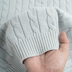 Áo Polo Dệt Kim Premium Twist- Xanh Nhạt