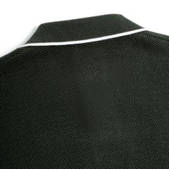 Áo Polo Dệt Kim By Cotton Melange Xanh Ô Liu SS2