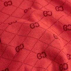 Áo Polo Nam Dệt Kim By Cotton Monogram - Đỏ