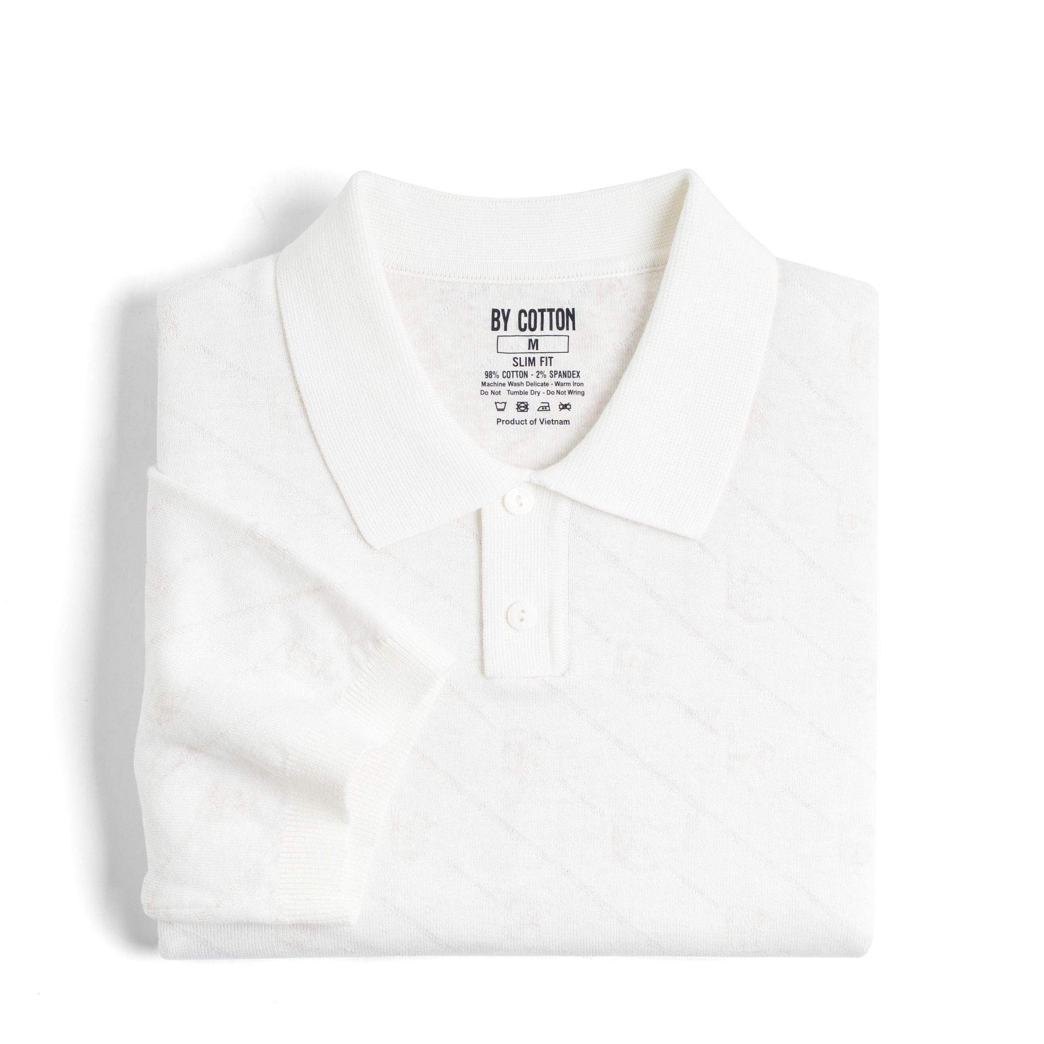 Áo Polo Dệt Kim By Cotton Monogram