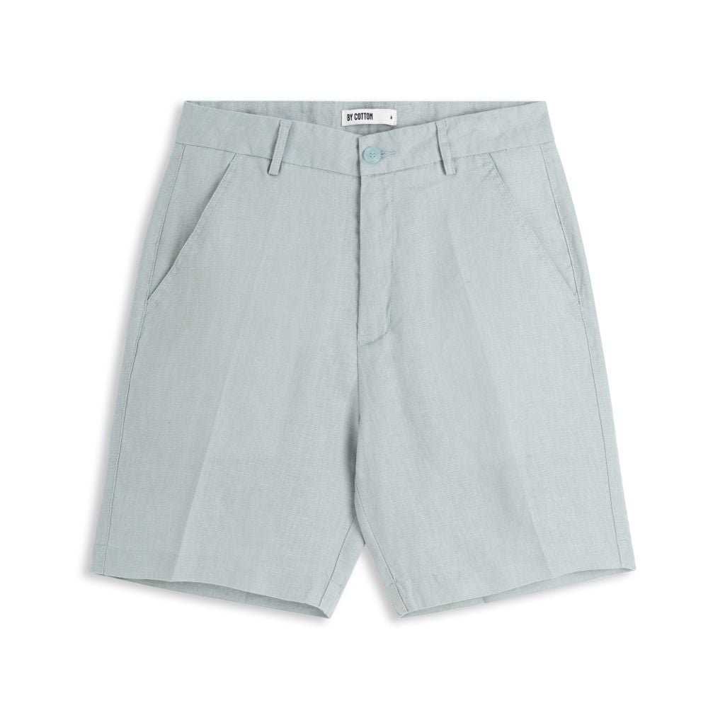 Quần Short Linen Bycotton - SS2 - Xanh Nhạt