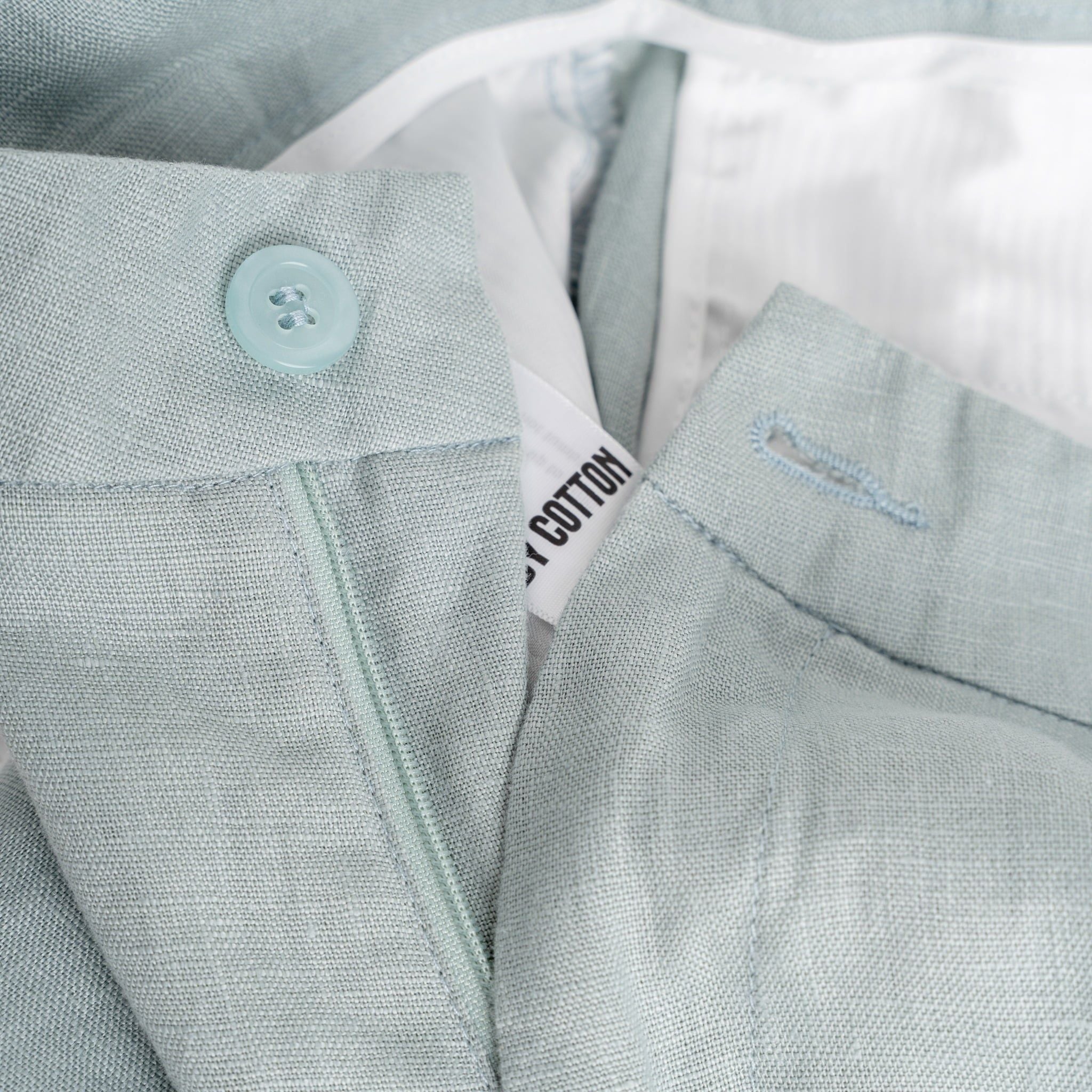 Quần Short Linen Bycotton - SS2 - Xanh Nhạt