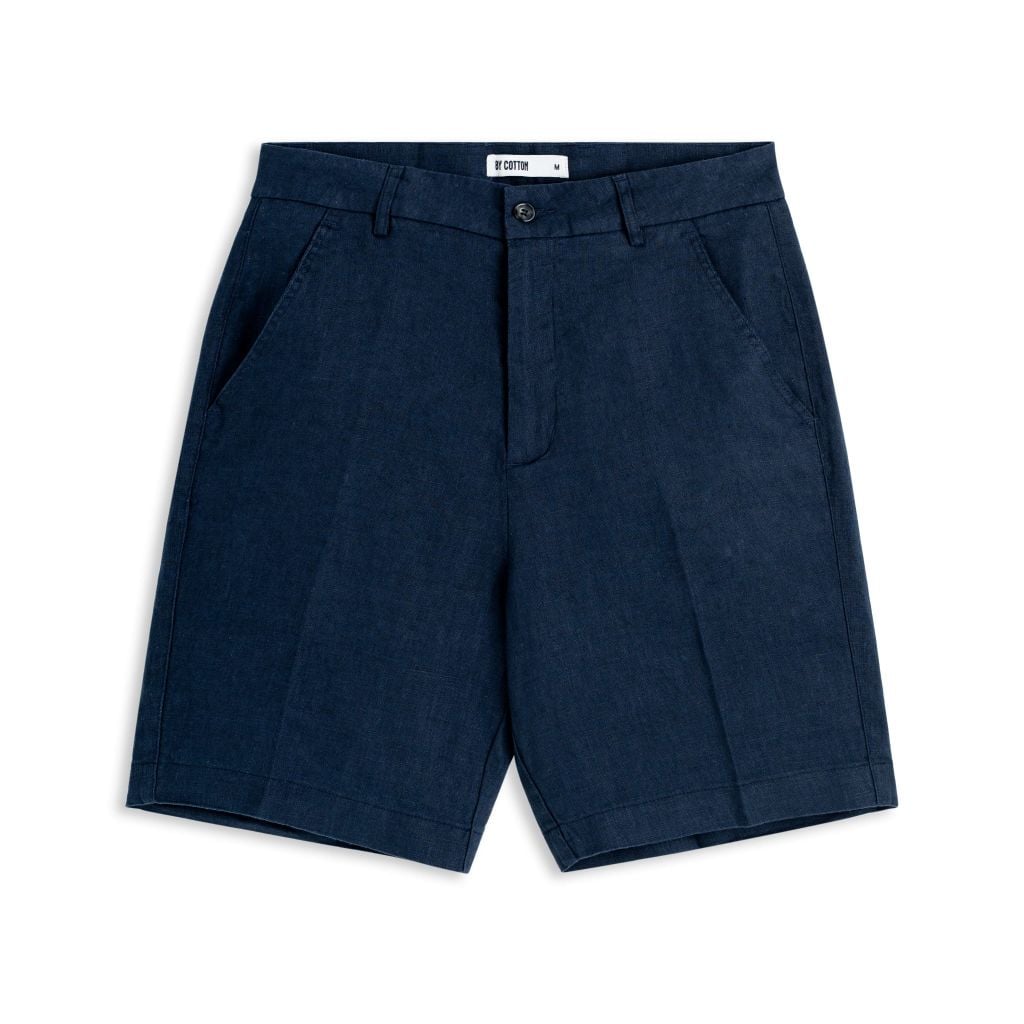 Quần Short Linen Bycotton - SS2 - Xanh Đen