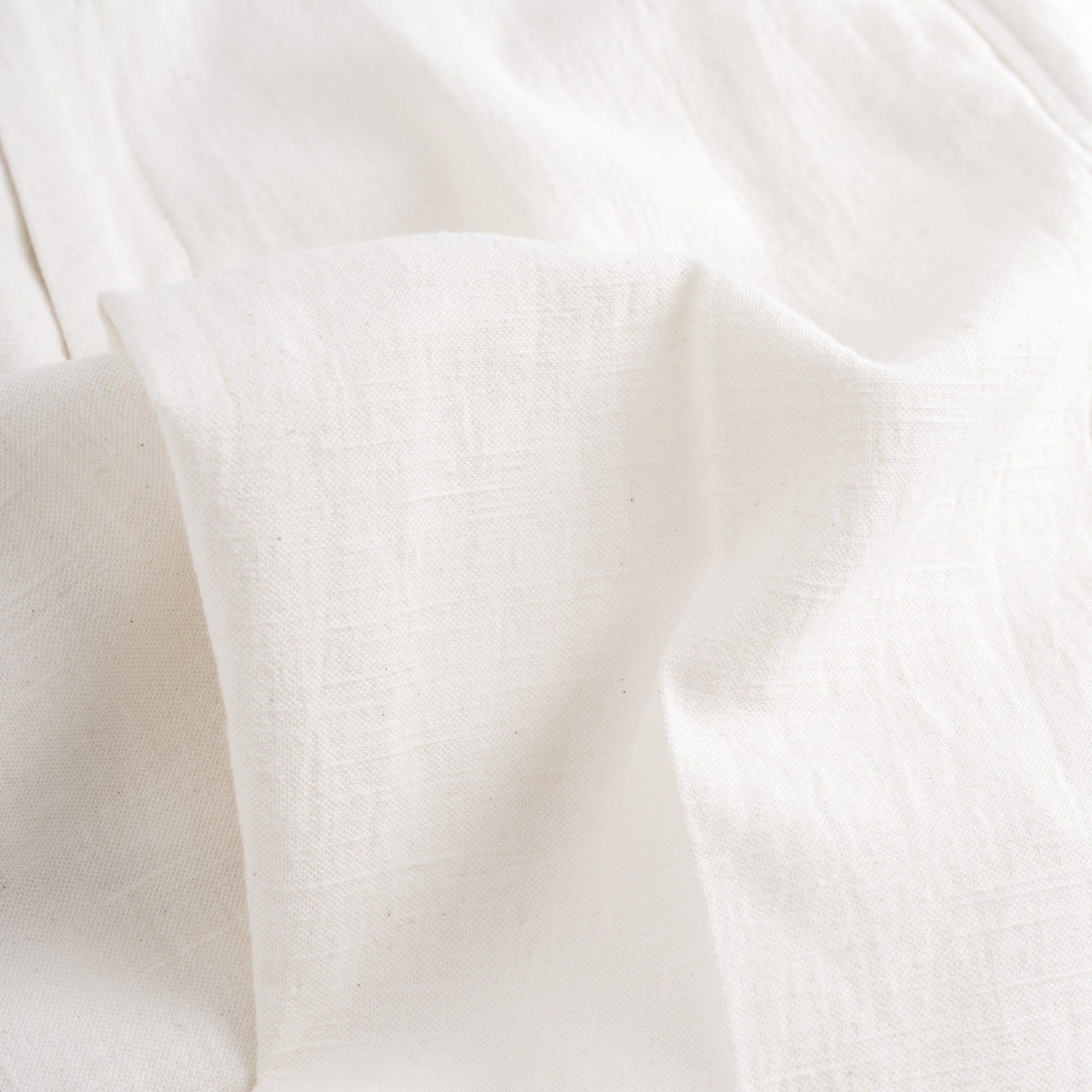 Quần Linen Dài Form Ống Đứng Màu Kem