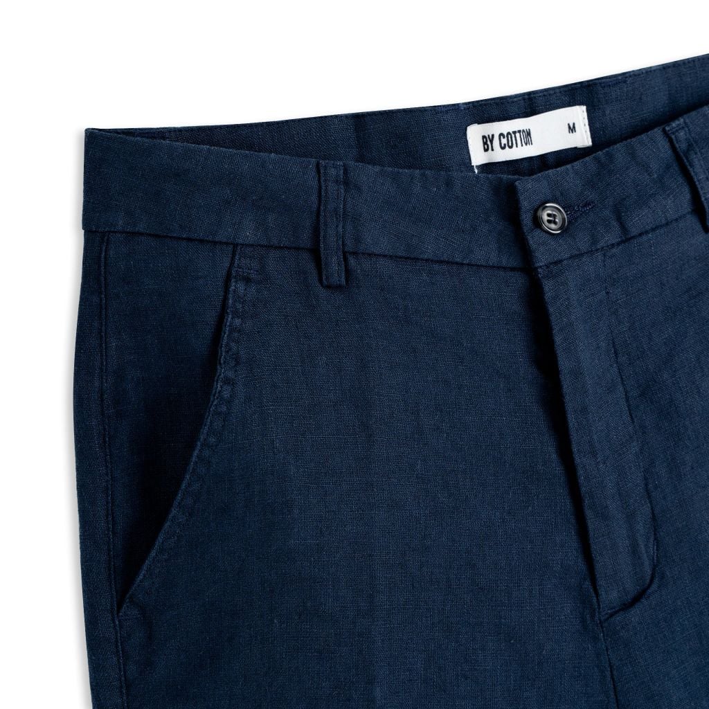 Quần Short Linen Bycotton - SS2 - Xanh Đen