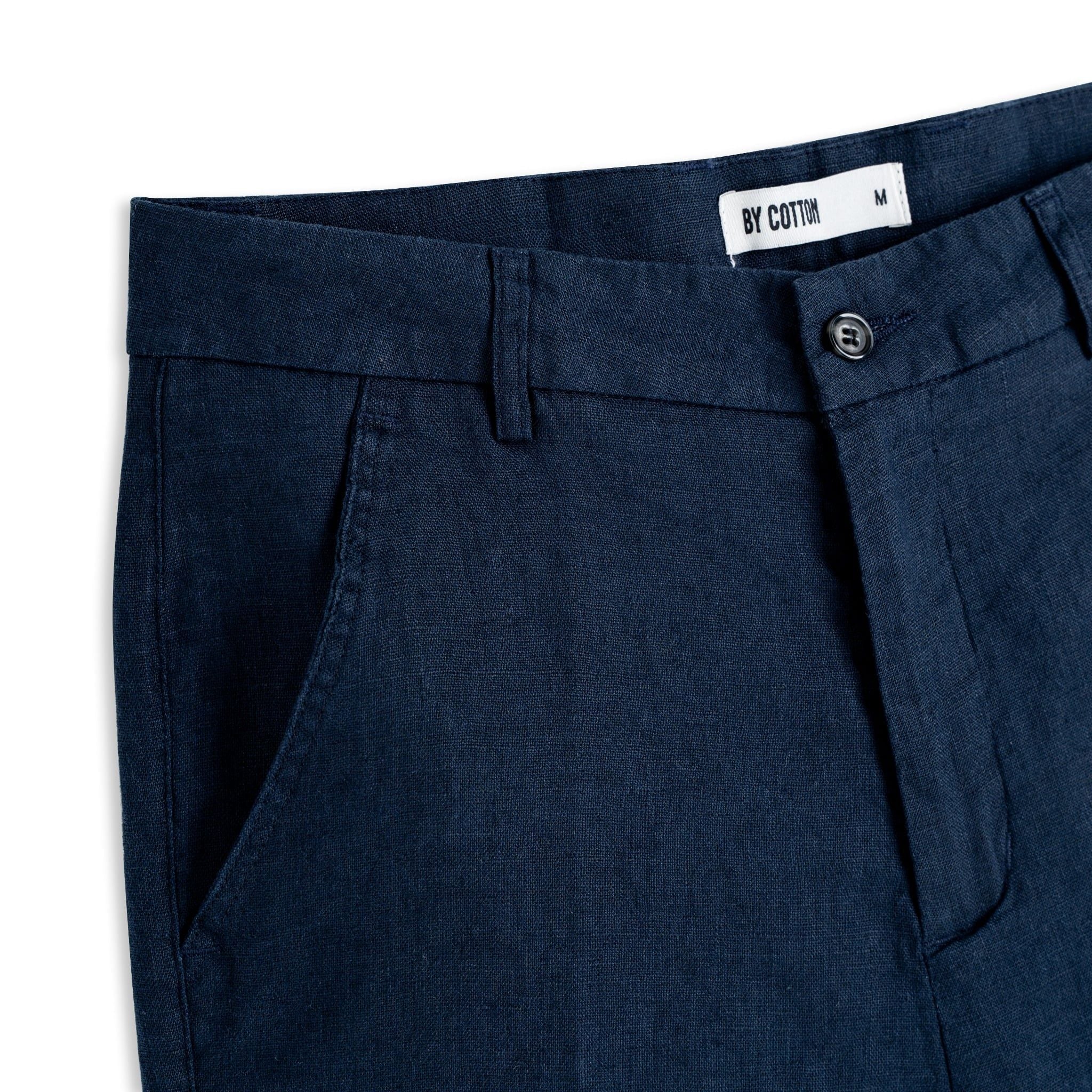 Quần Short Linen Bycotton - SS2 - Xanh Đen