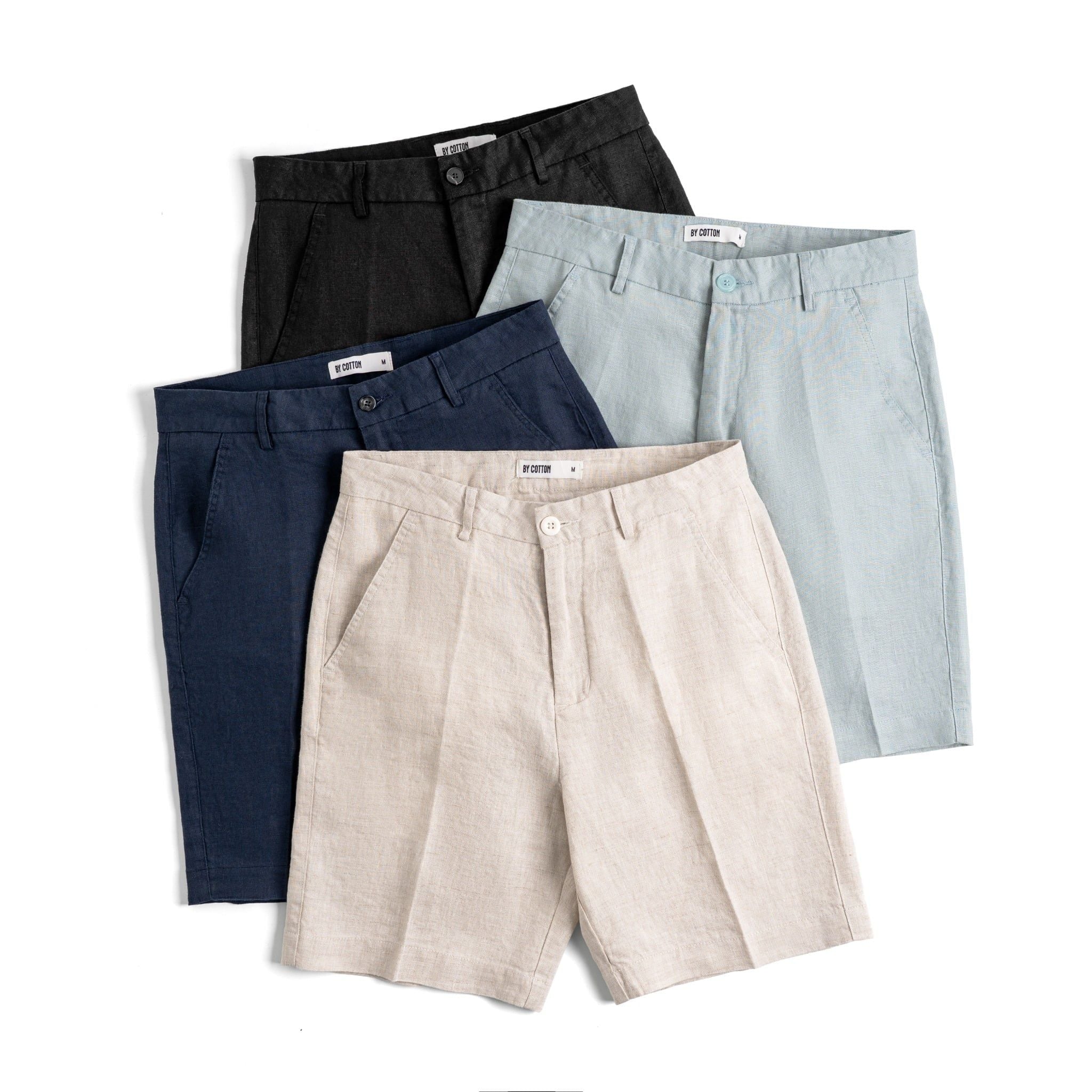 Quần Short Linen Bycotton - SS2 - Xanh Đen