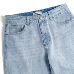 Quần Jeans Dài By Cotton Carrot Fit Xanh Nhạt