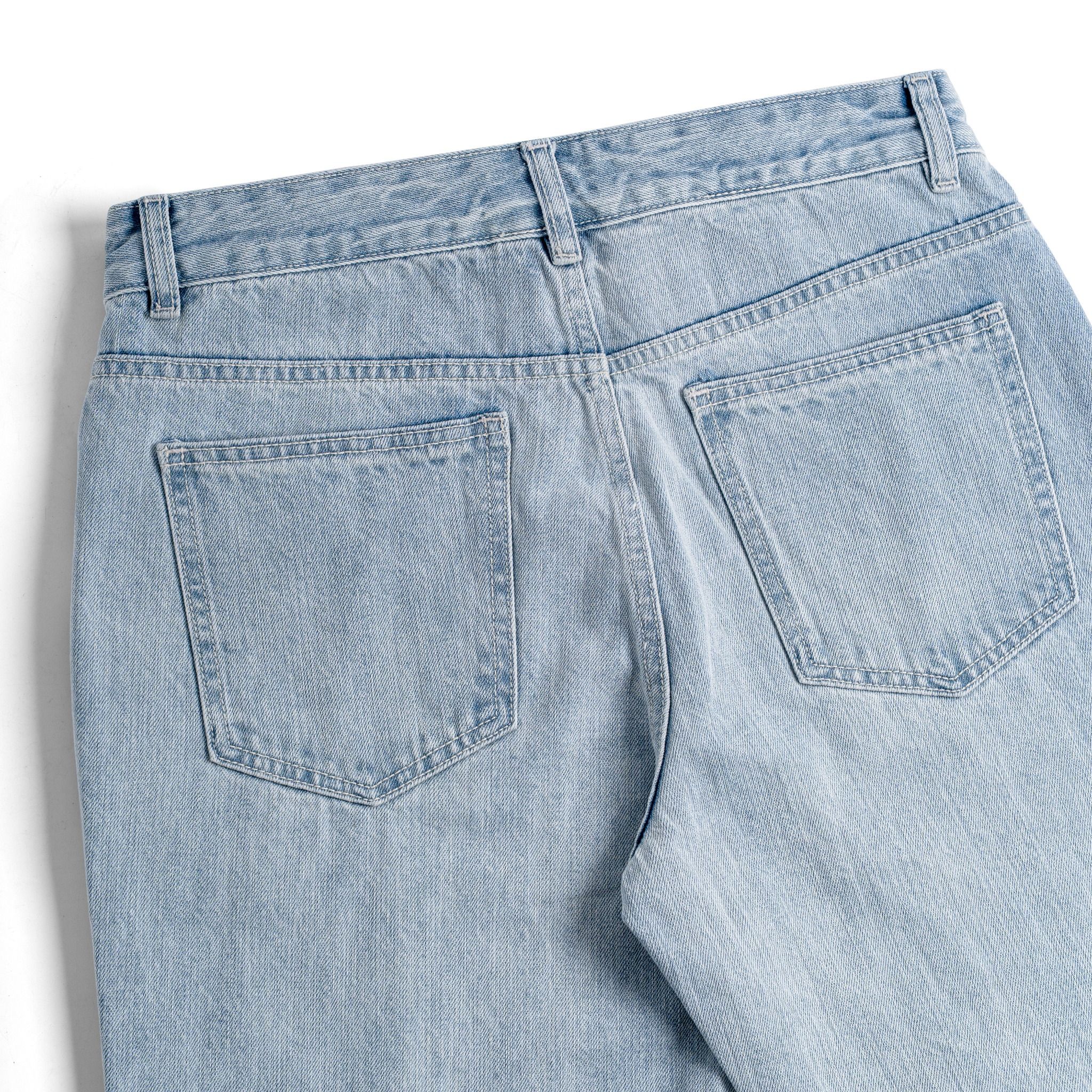 Quần Jeans Dài By Cotton Regular Xanh Nhạt