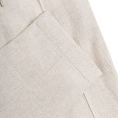 Quần Dài Linen Dây Rút Form Straight Fit