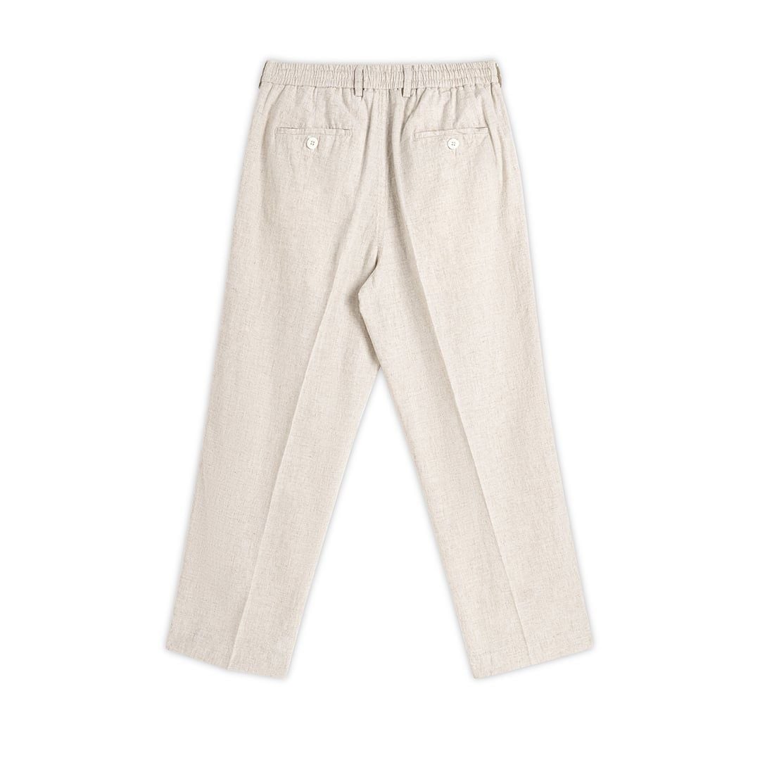 Quần Dài Linen Dây Rút Form Straight Fit