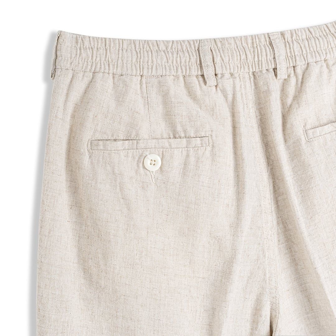 Quần Dài Linen Dây Rút Form Straight Fit