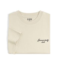 Áo Thun Cotton In Góc Ngực San Diego Form Boxy- Be Nhạt