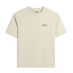 Áo Thun Cotton In Góc Ngực San Diego Form Boxy- Be Đậm
