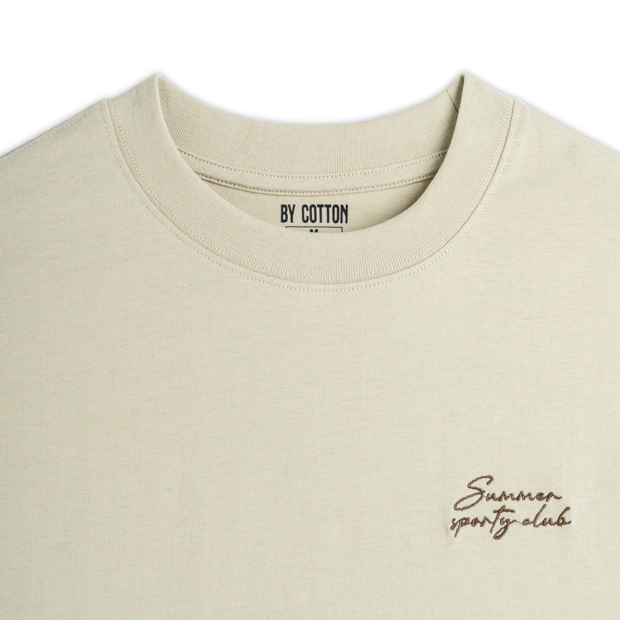 Áo Thun Cotton In Góc Ngực San Diego Form Boxy- Be Đậm