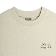 Áo Thun Cotton In Góc Ngực San Diego Form Boxy- Be Đậm