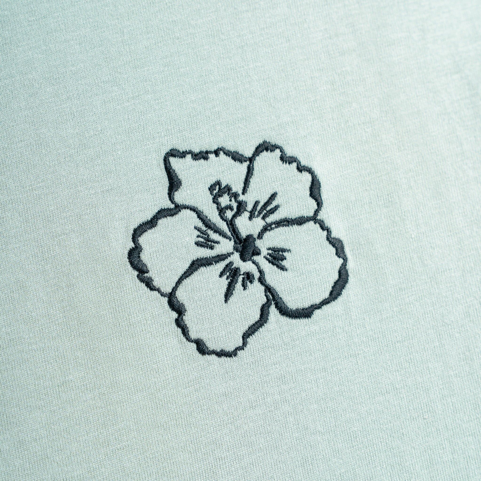 Áo Thun Cotton In Góc Ngực San Diego Form Boxy- Xanh Nhạt