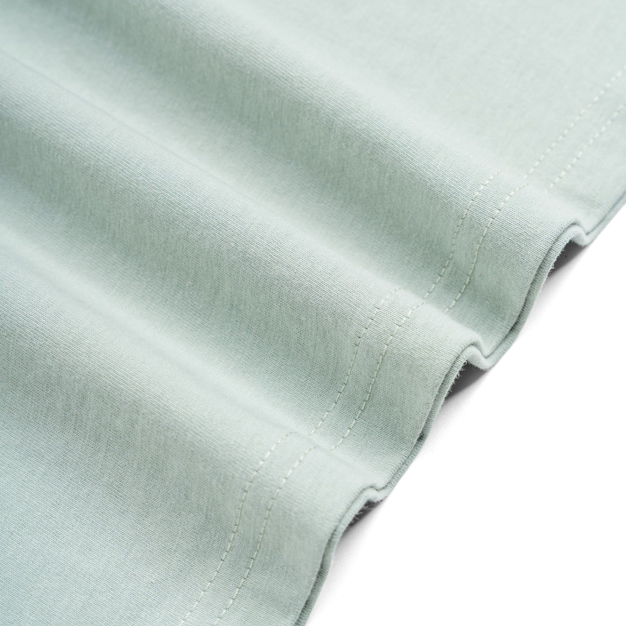 Áo Thun Cotton In Góc Ngực San Diego Form Boxy- Xanh Nhạt