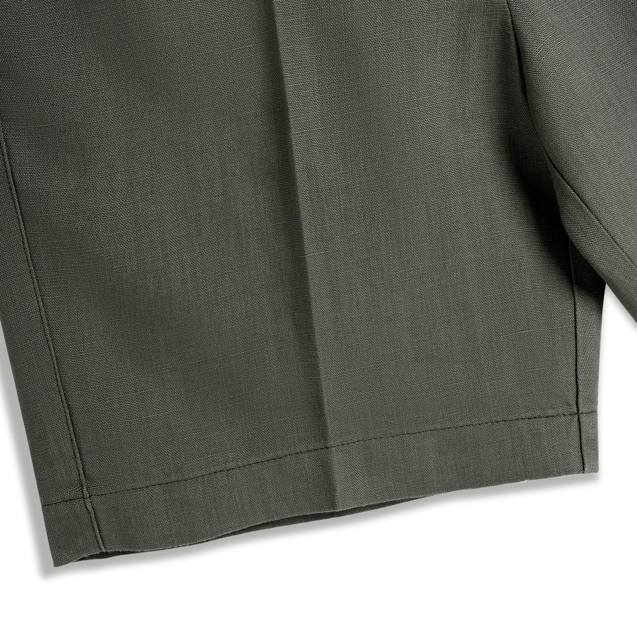 Quần Short Tencel Linen - Rêu Xám