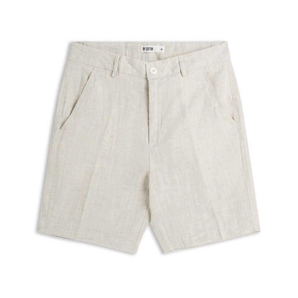 Quần Short Tencel Linen - Xám Nhạt
