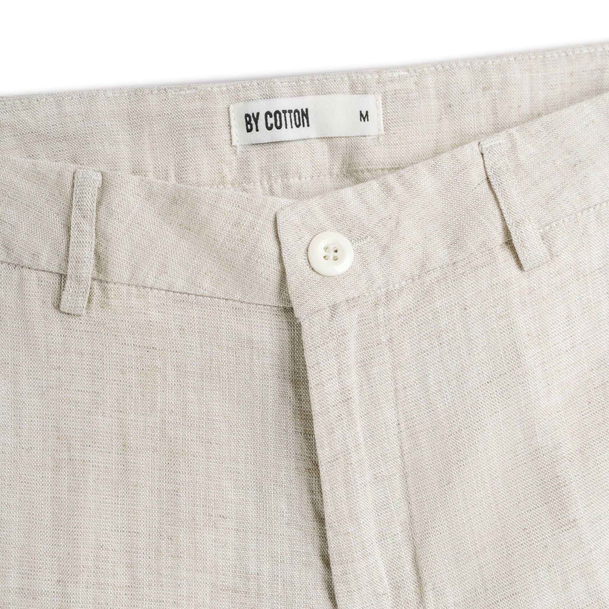 Quần Short Tencel Linen - Xám Nhạt