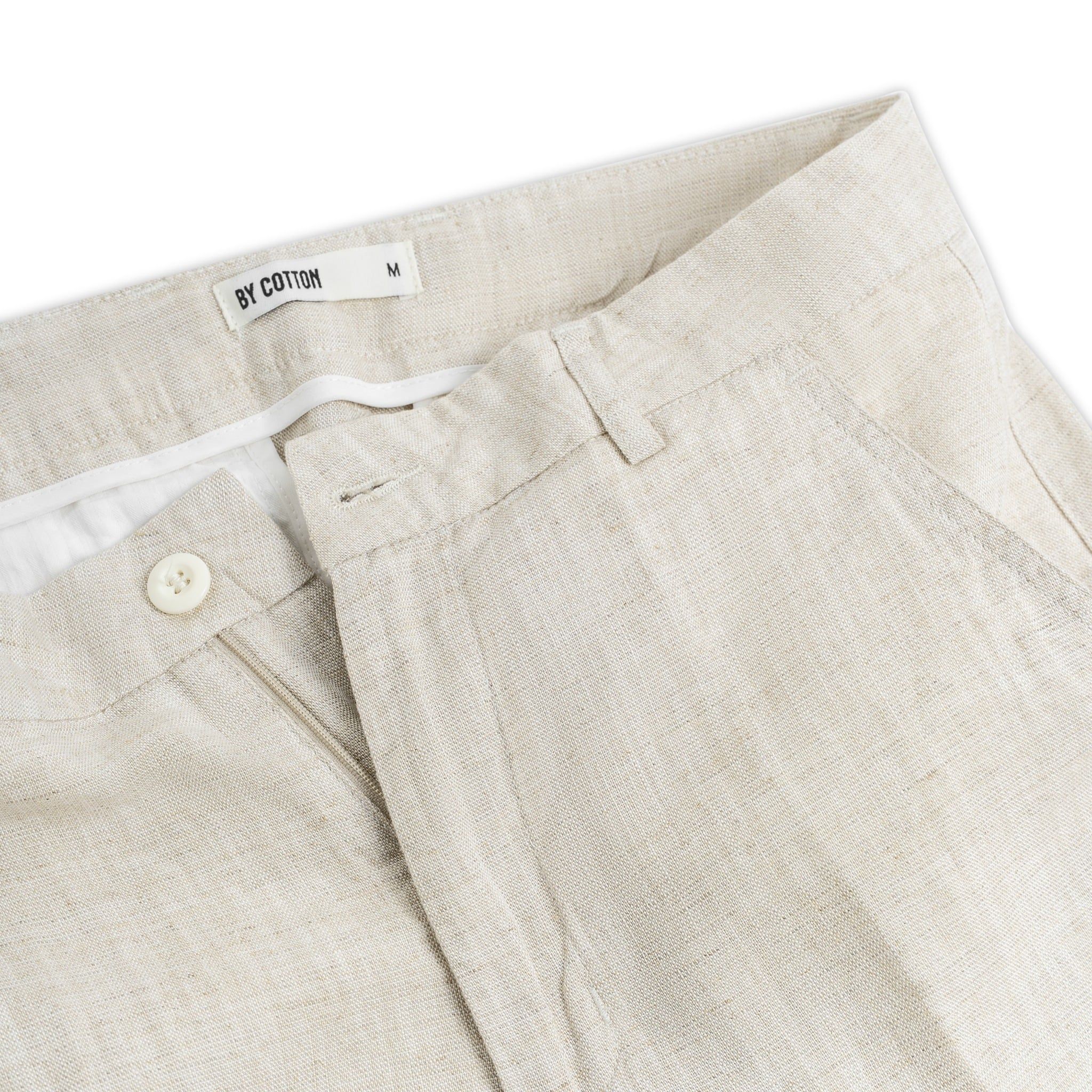 Quần Short Tencel Linen - Xám Nhạt