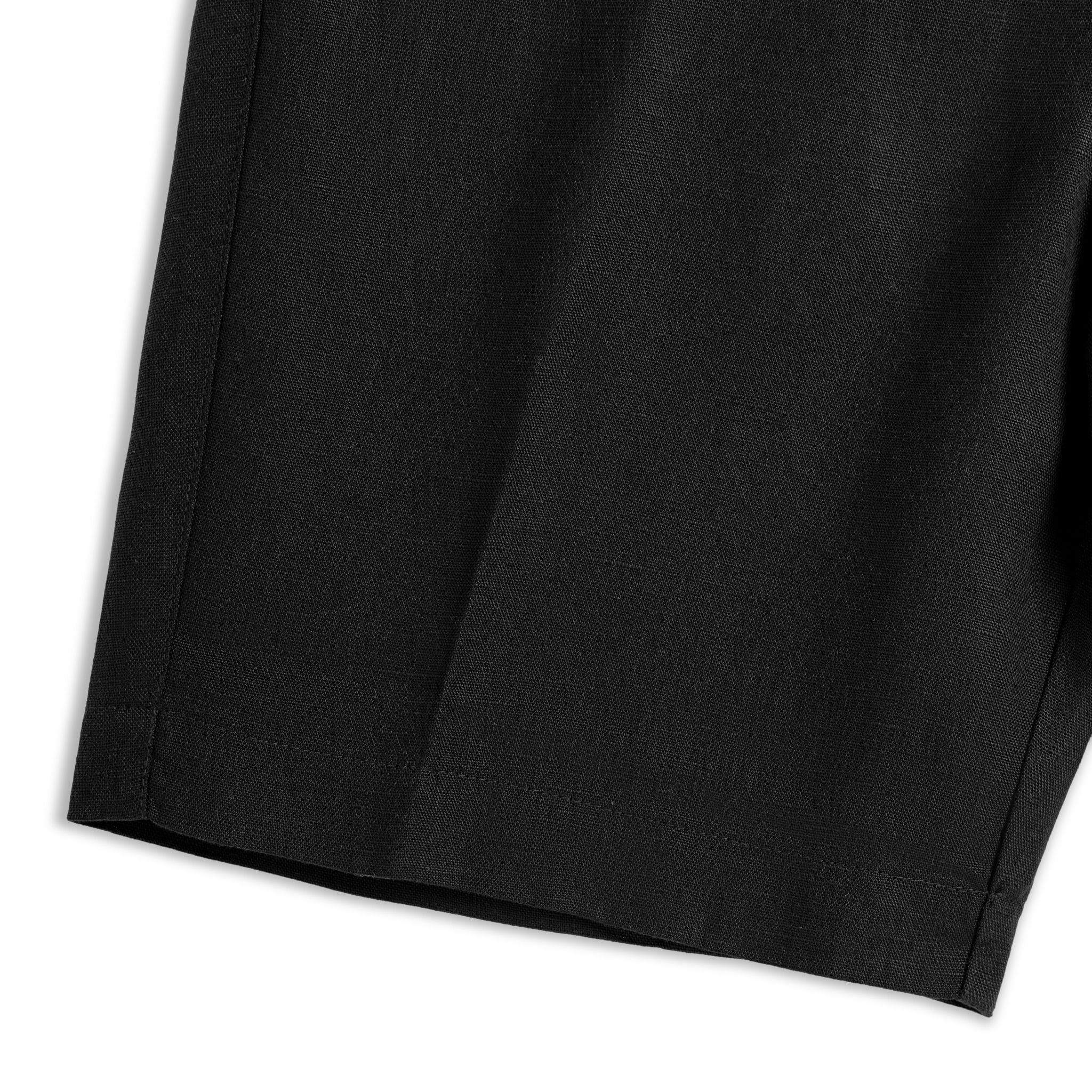 Quần Short Tencel Linen - Đen
