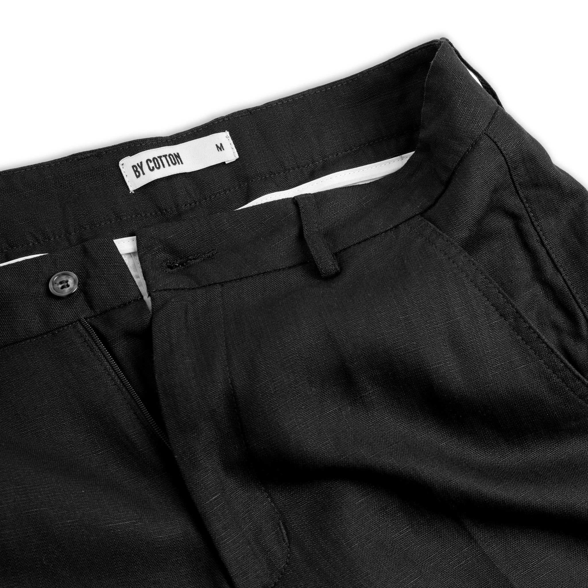 Quần Short Tencel Linen - Đen
