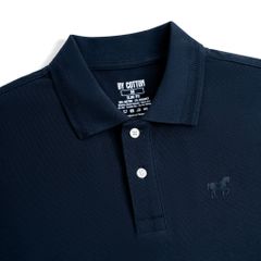 Áo Thun Polo By Cotton Basic Pique 2.0 - Xanh Đen
