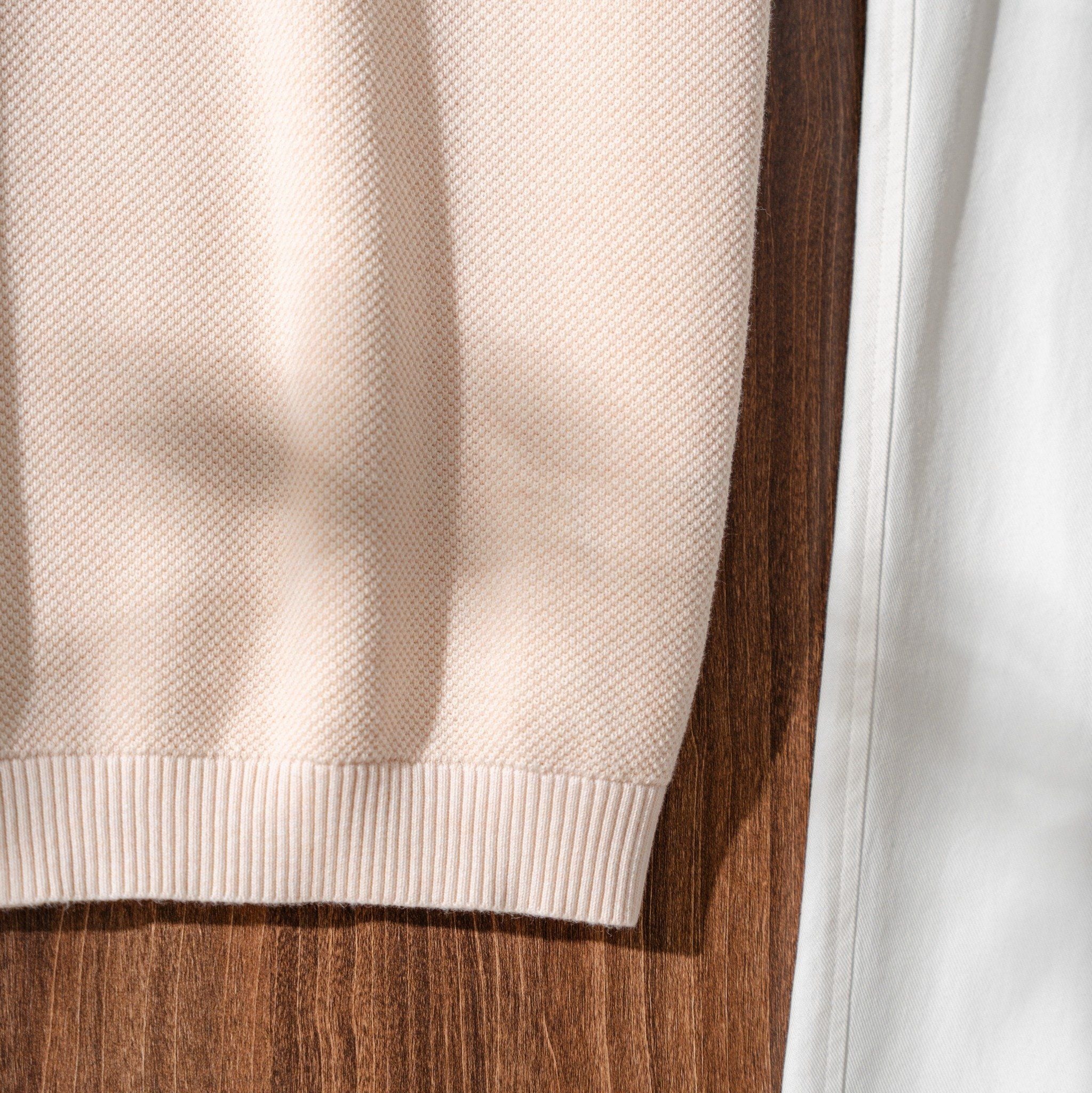 Áo Polo Dệt Kim By Cotton Melange Hồng SS2