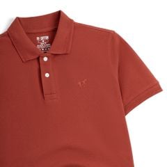 Áo Thun Polo By Cotton Basic Pique 2.0 - Cam Gạch