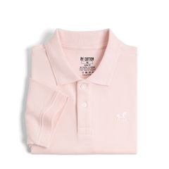Áo Thun Polo By Cotton Basic Pique 2.0 - Hồng Nhạt