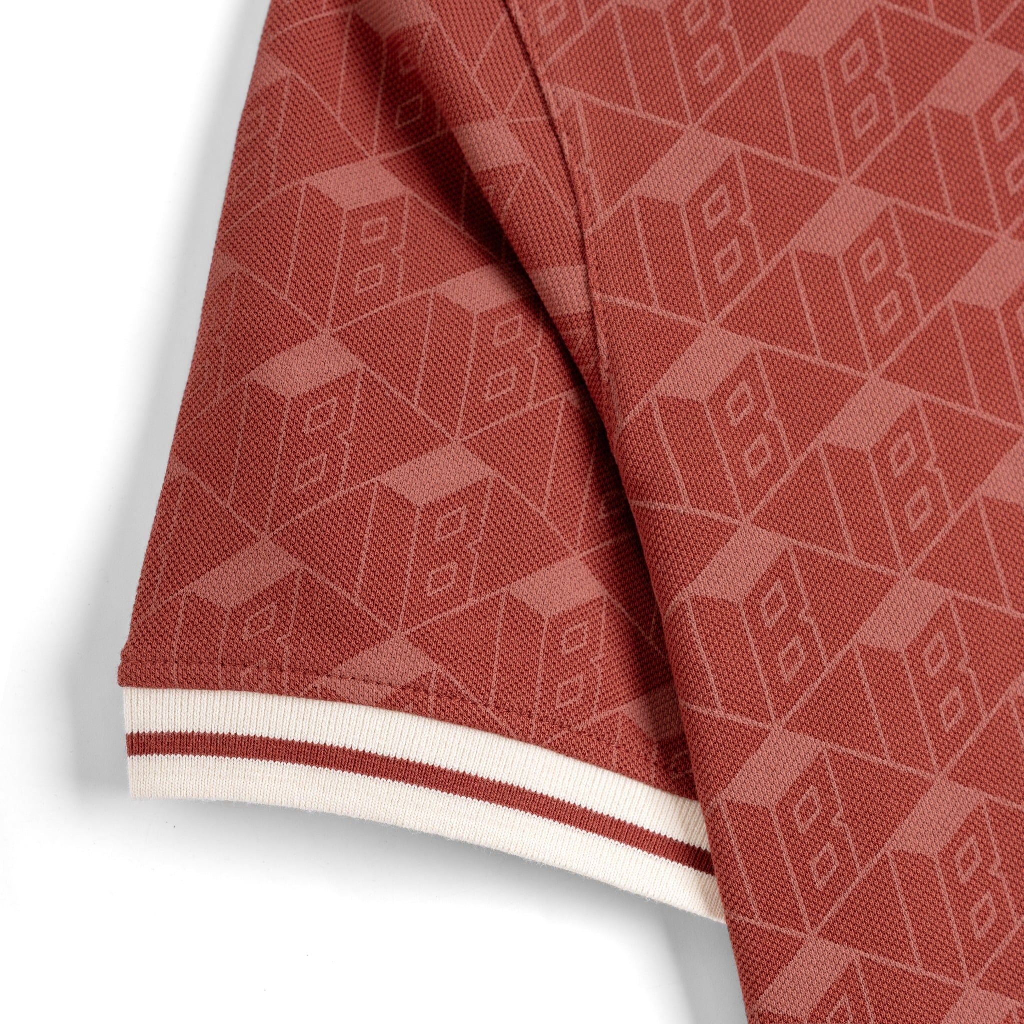 Áo Thun Polo By Cotton Pique 2.0 Monogram - Cam Gạch