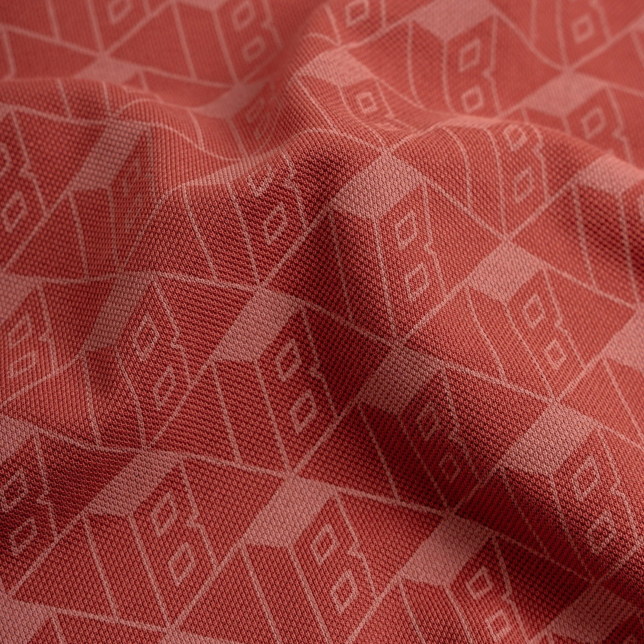 Áo Thun Polo By Cotton Pique 2.0 Monogram - Cam Gạch