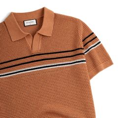 Áo Polo Dệt Kim By Cotton Mesh Sọc Ngực