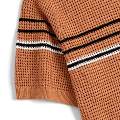 Áo Polo Dệt Kim By Cotton Mesh Sọc Ngực