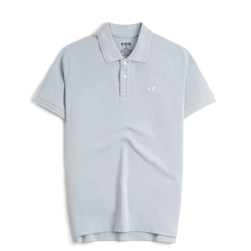Áo Thun Polo By Cotton Basic Pique 2.0 - Xanh Nhạt