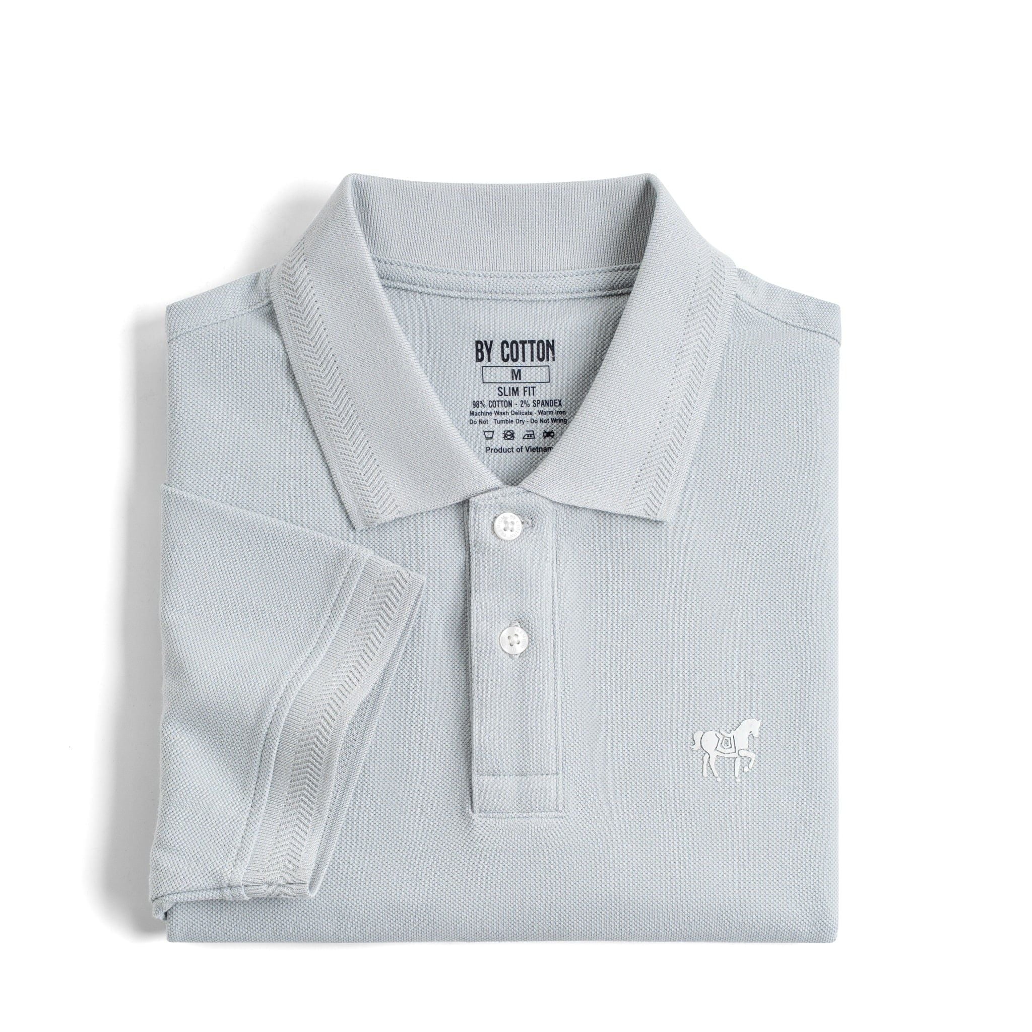 Áo Thun Polo By Cotton Basic Pique 2.0 - Xanh Nhạt