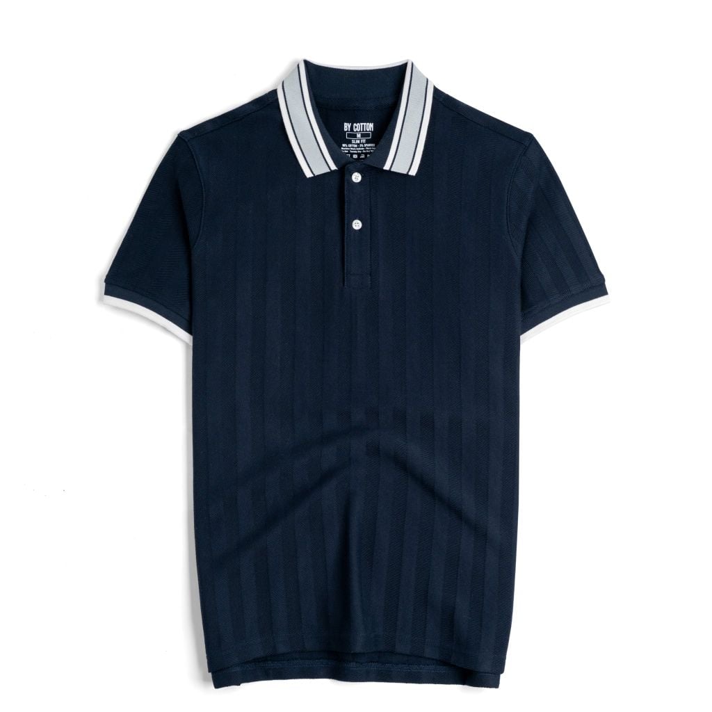 Áo Polo HerringBone Cổ Tương Phản