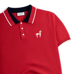 Áo Polo Dệt Kim By Cotton Melange Thêu Ngựa