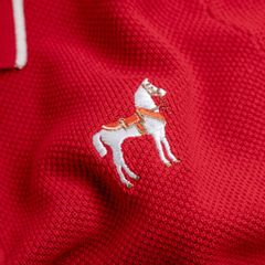 Áo Polo Dệt Kim By Cotton Melange Thêu Ngựa