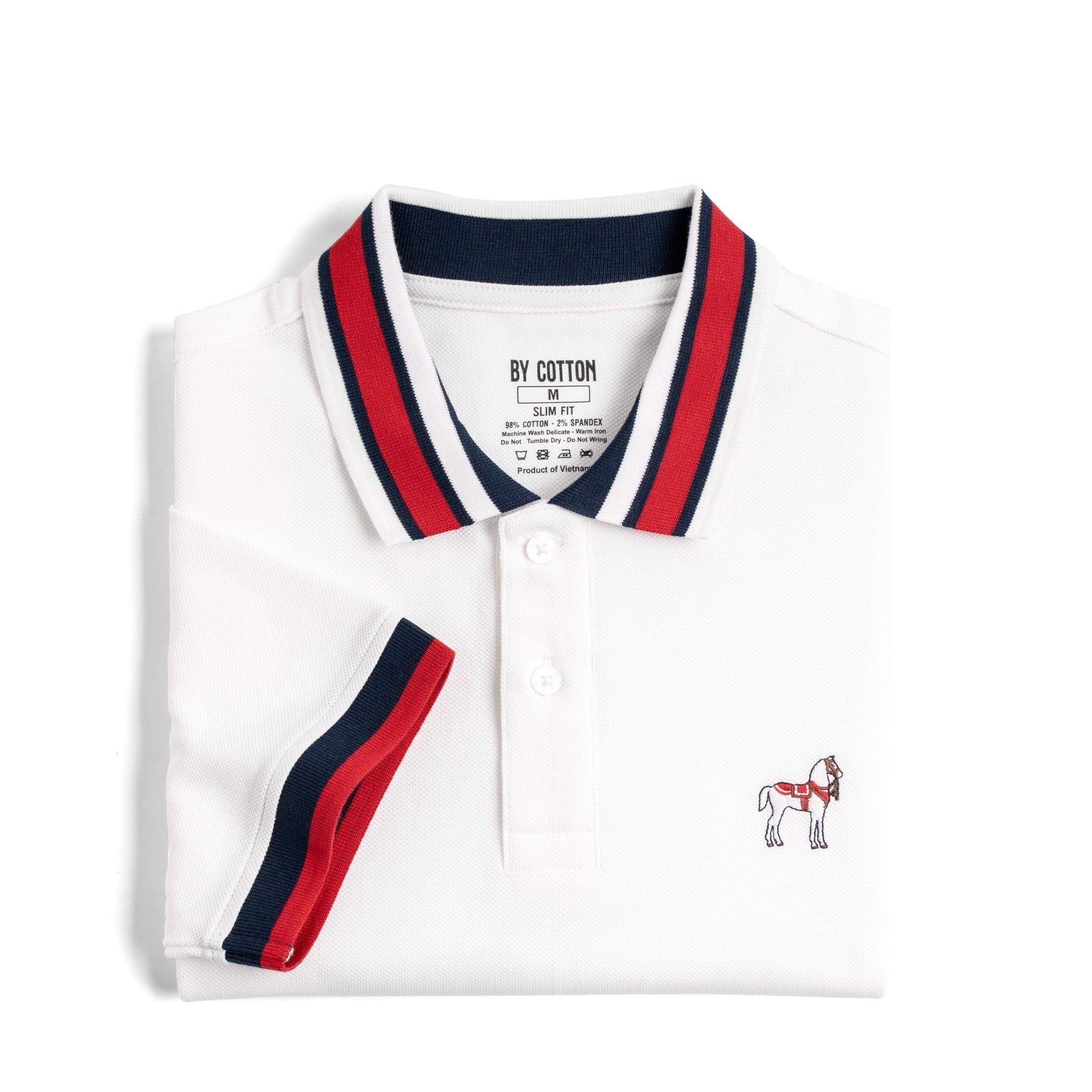 Áo Thun Polo By Cotton Pique 2.0 Thêu Logo Phối Bo
