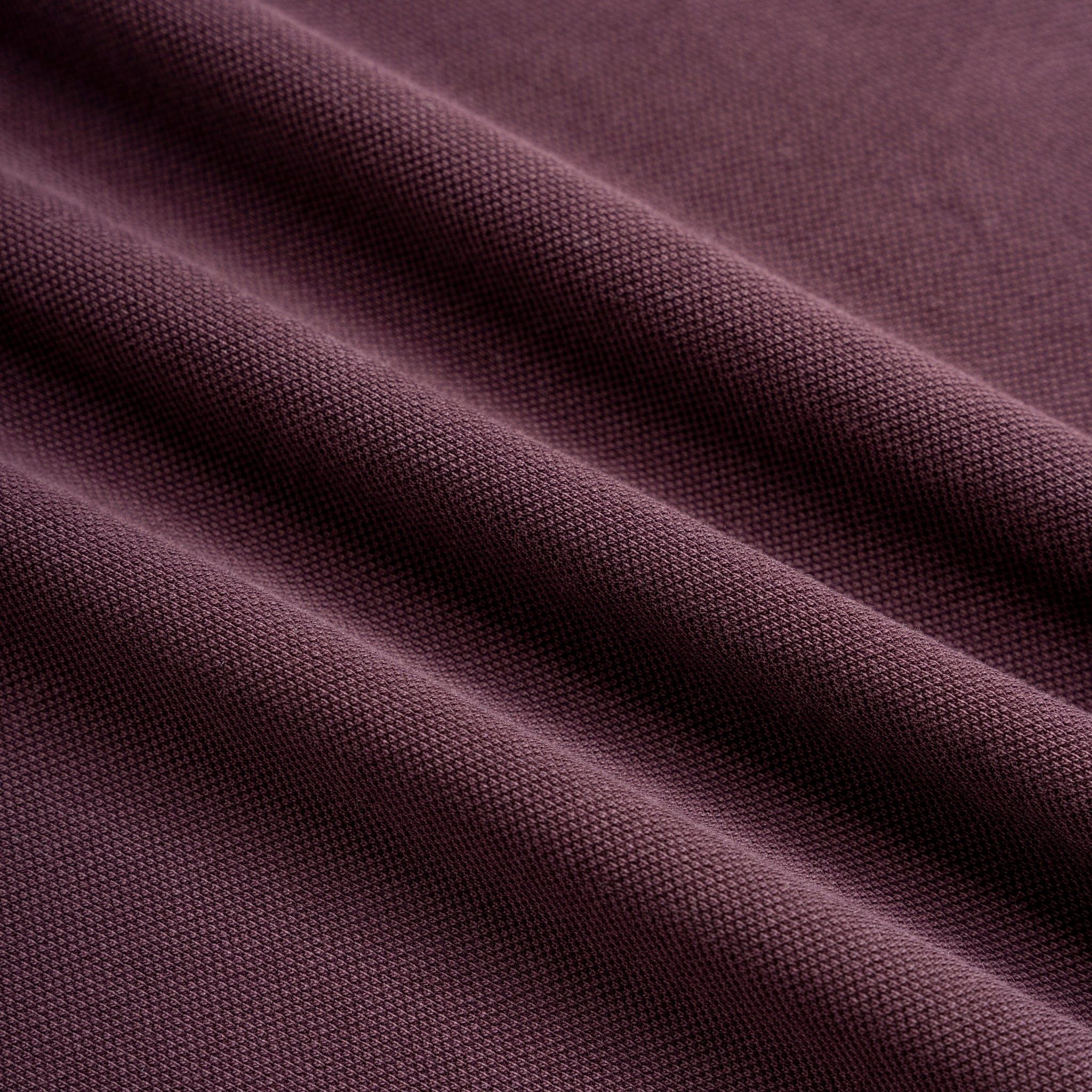 Áo Thun Polo By Cotton Pique 2.0 In Logo Phối Bo - Tím Đậm