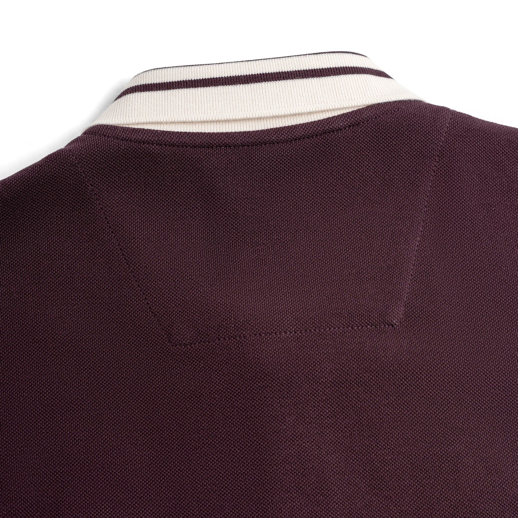 Áo Thun Polo By Cotton Pique 2.0 In Logo Phối Bo - Tím Đậm