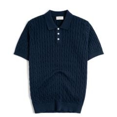 Áo Polo Dệt Kim Cable Knit