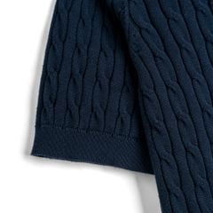 Áo Polo Dệt Kim Cable Knit